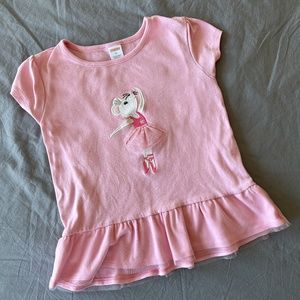 Gymboree Girls' Ballet Mouse Tee Size 12